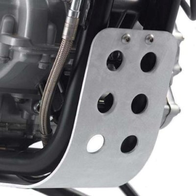 moto scrambler-y-truxton-900 skid-plate-kit,-silver 