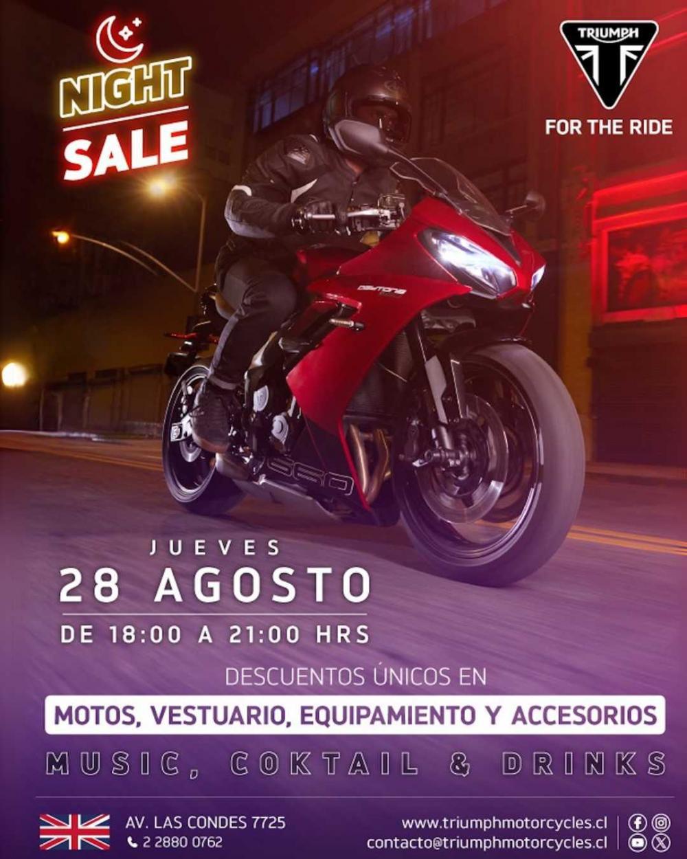 Night Sale Triumph - Descuentos irrepetibles en una noche Unica